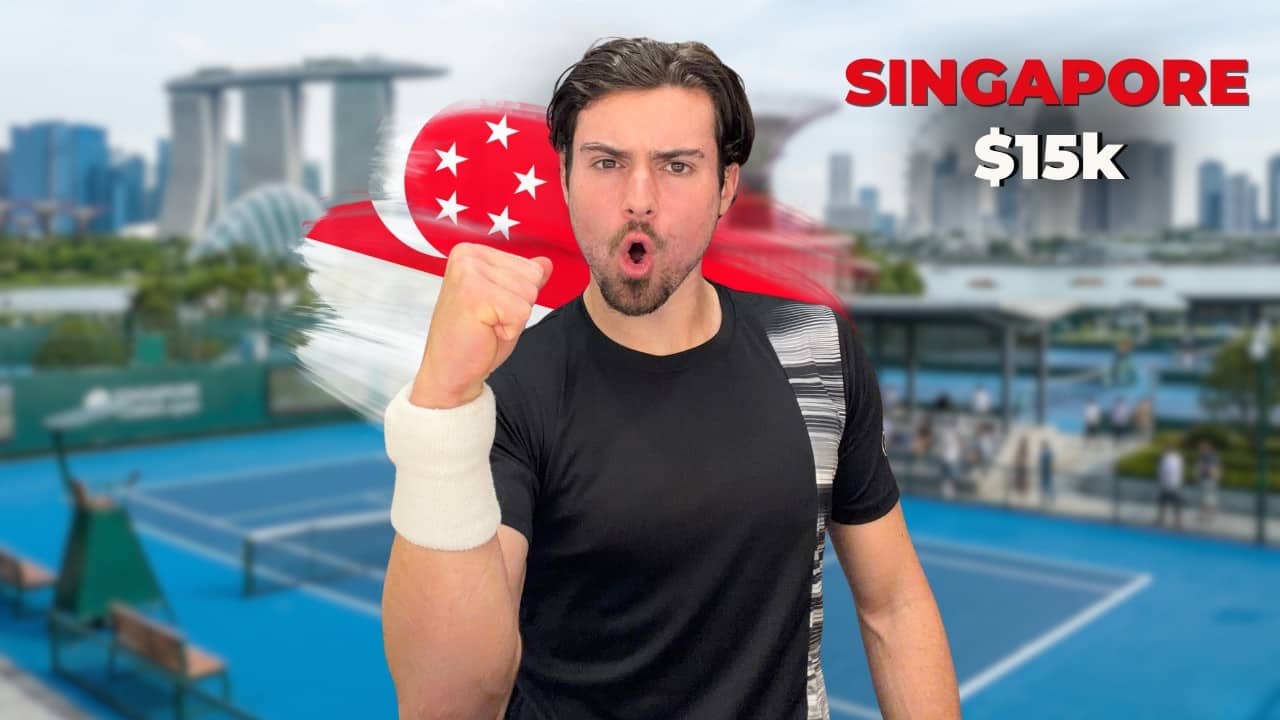 Playing A Former Grand Slam Pro In Singapore!
