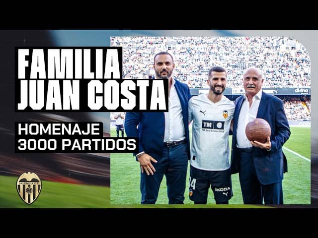 EL VALENCIA CF RECIBE A LA FAMILIA DE JUAN COSTA, AUTOR DEL PRIMER GOL DEL CLUB EN PRIMERA DIVISIÓN