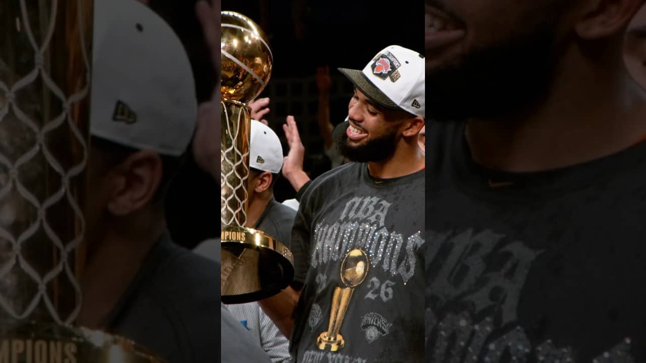 KAT loving his time with the Larry O’Brien trophy 🫶