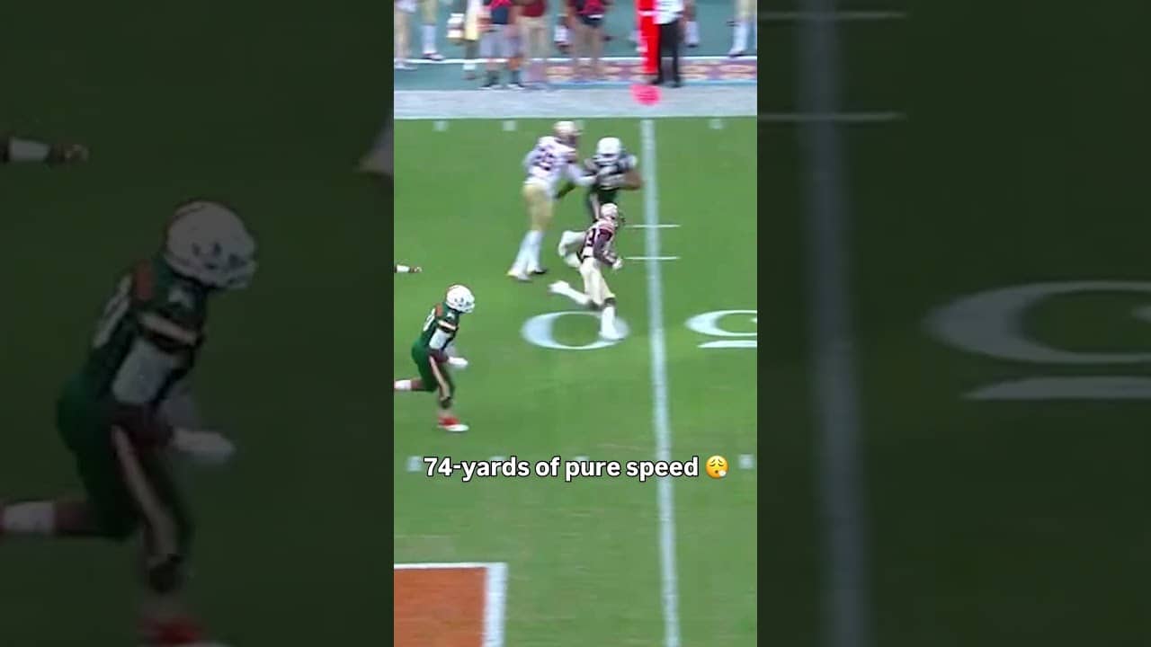 The defense didn't stand a chance ⚡️ #floridastateseminoles #accfootball #collegefootball