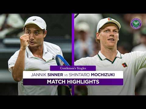 Valiant effort! 👏 | Jannik Sinner vs Shintaro Mochizuki | Highlights | Wimbledon 2026