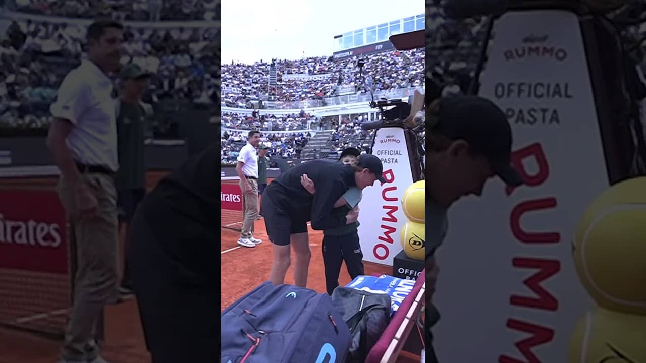 Ball Kid Gets Hug From Sinner 🥰