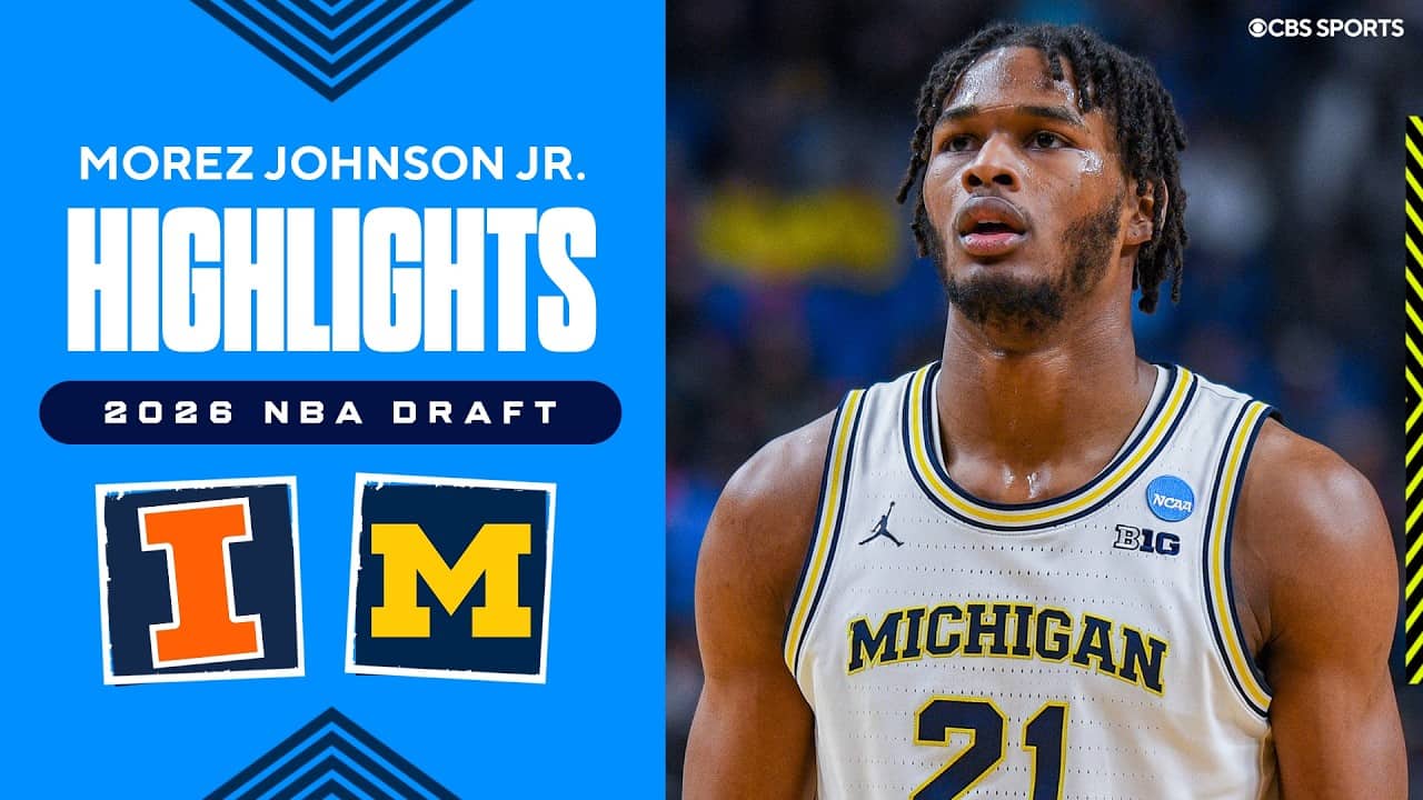 Morez Johnson Jr. Illinois, Michigan Highlights | Drafted No. 9 overall to the Mavericks