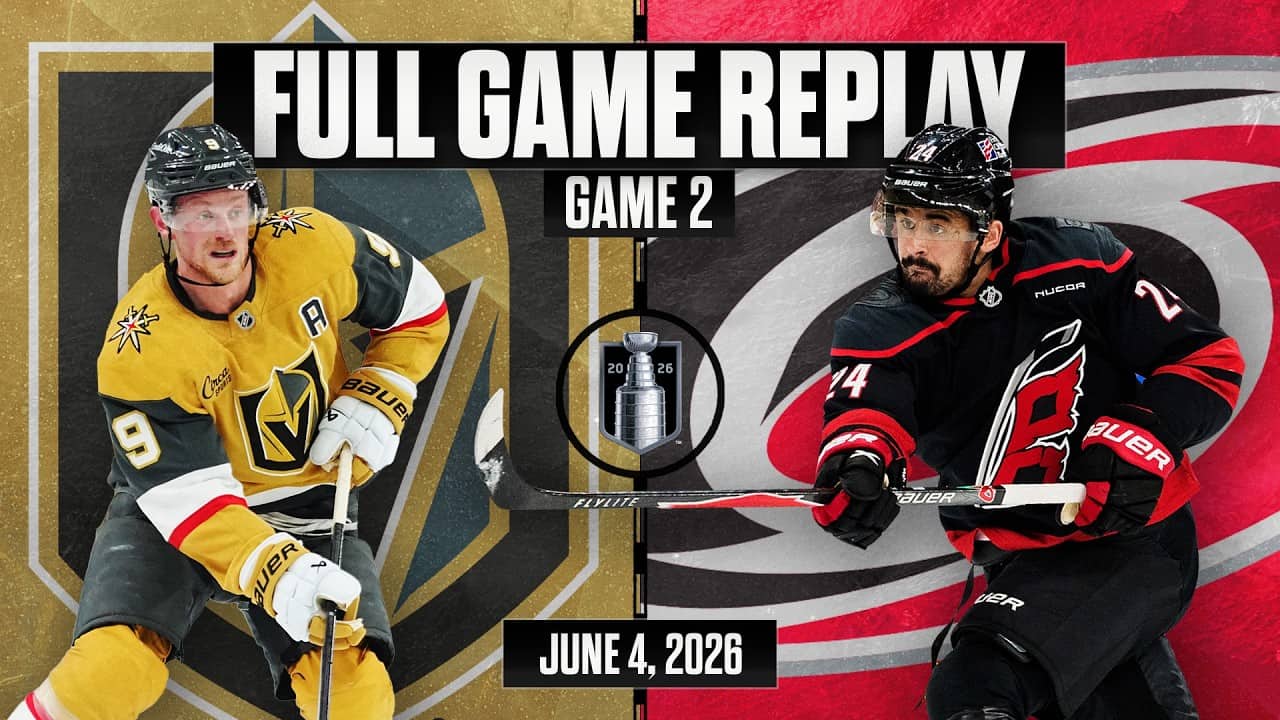 FULL GAME REPLAY: Golden Knights vs. Hurricanes | Game 2 | 2026 Stanley Cup Final