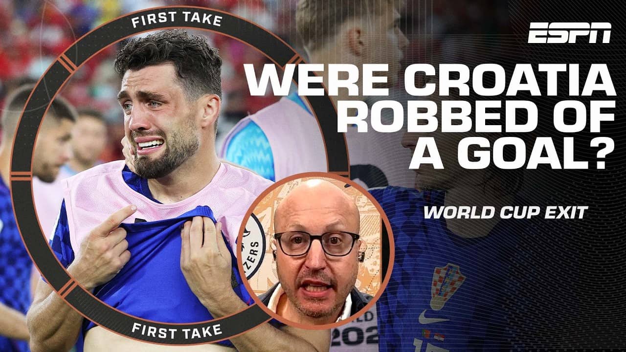 World Cup Controversy ⚽ Roger Bennett reacts to VAR call on Croatia against Portugal | First Take