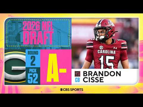 Packers select Brandon Cisse in Second Round, No. 52 overall | 2026 NFL Draft Grades & Reaction