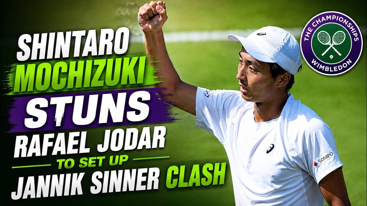 Shintaro Mochizuki stuns Rafael Jodar to set up Jannik Sinner clash at Wimbledon