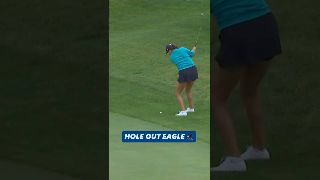 Alexa Pano SINKS a hole out eagle 🦅🔥