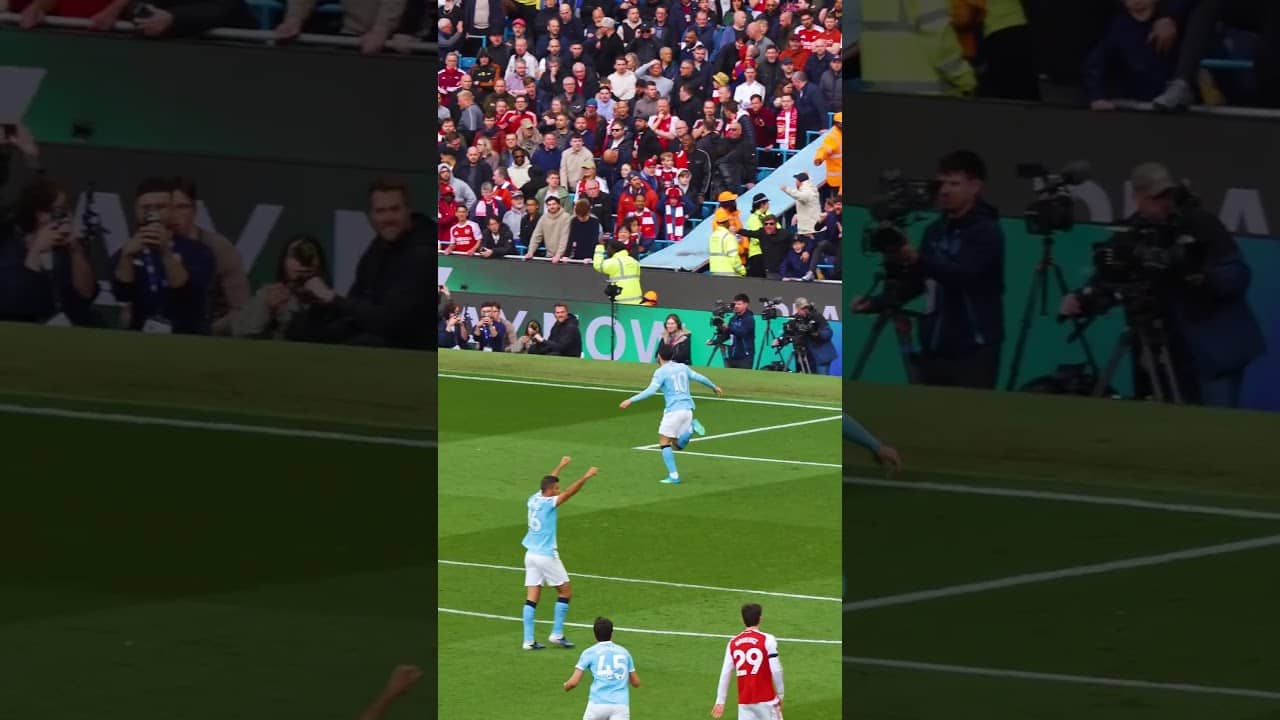 Cherki went past how many players!? 🤯 #mancity #football #premierleague #shorts #ytshorts #goals