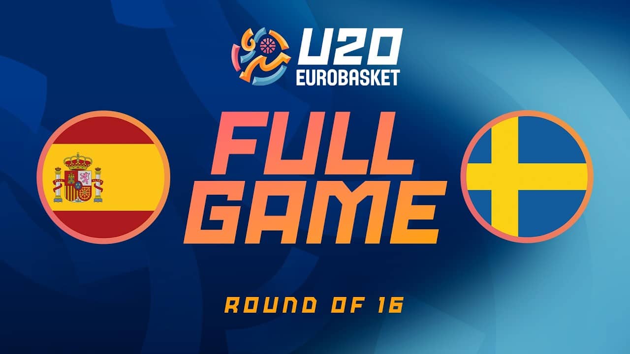 Round of 16 | Spain v Sweden | Full Basketball Game | FIBA U20 Women's EuroBasket 2026