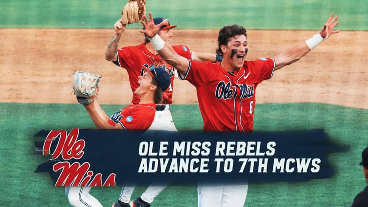 CLUTCH back-to-back home runs send Ole Miss past Auburn to MCWS