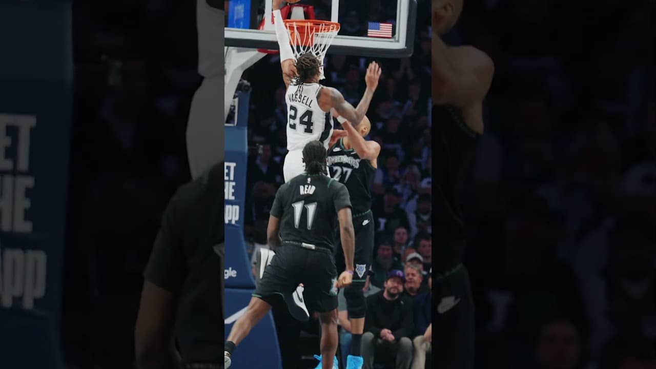 NASTY DEV 🔥 #spurs #nba #playoffs #devinvassell #dunk