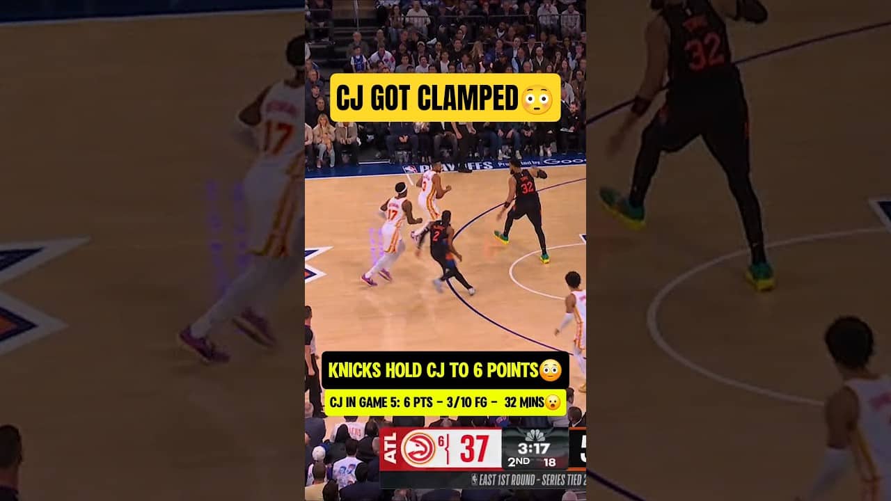 Knicks held CJ to SINGLE DIGITS😳