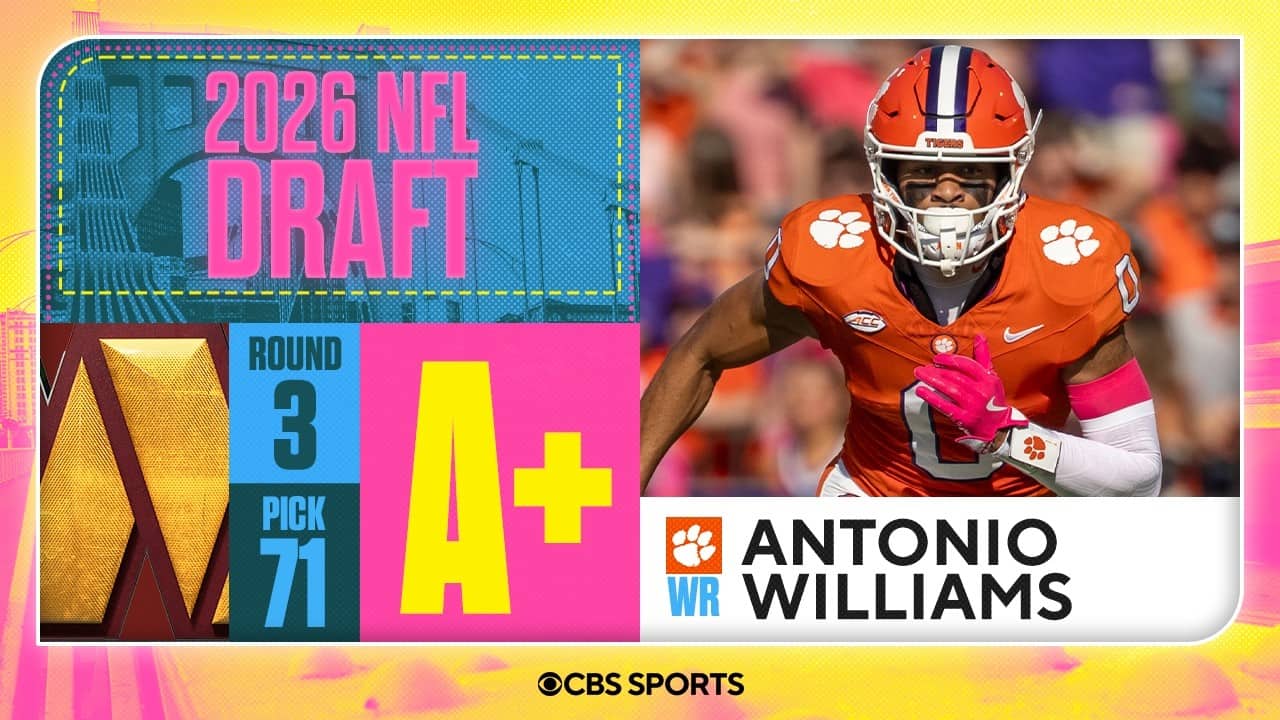 Commanders select Antonio Williams in Third Round | 2026 NFL Draft Grades & Reaction