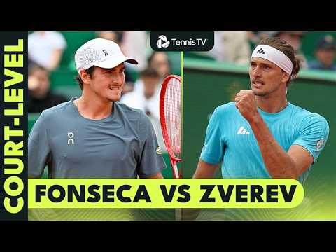 Court-Level Alexander Zverev vs Joao Fonseca Highlights 🔥 | Monte-Carlo 2026