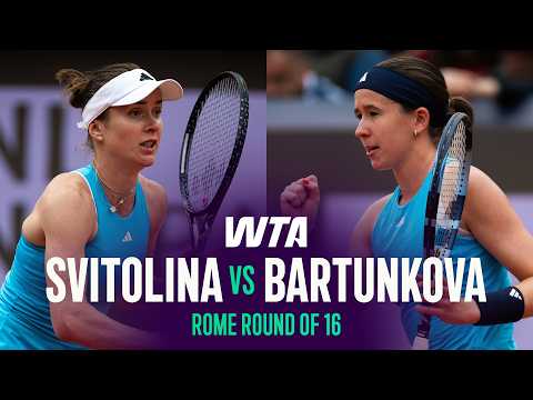 Elina Svitolina vs. Nikola Bartunkova | 2026 Rome Round of 16 | WTA Match Highlights