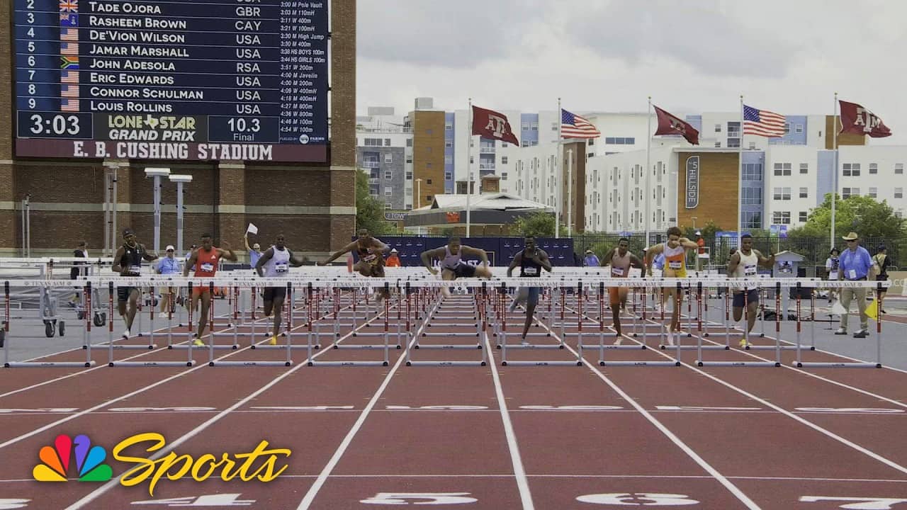 Jamar Marshall sets personal best in 110m hurdles at Lone Star Grand Prix | NBC Sports