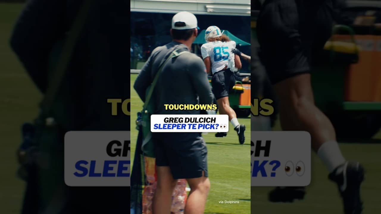 Are you keeping an eye on Greg Dulcich in the final 3 rounds of your draft? 👀 #nfl #dolphins