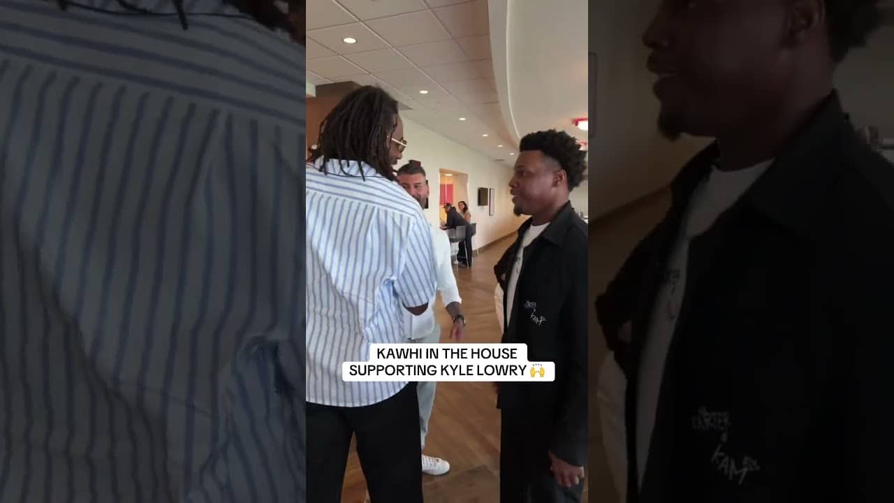 2019 championship teammate Kawhi Leonard here to support Kyle as he retires a Raptor 👏