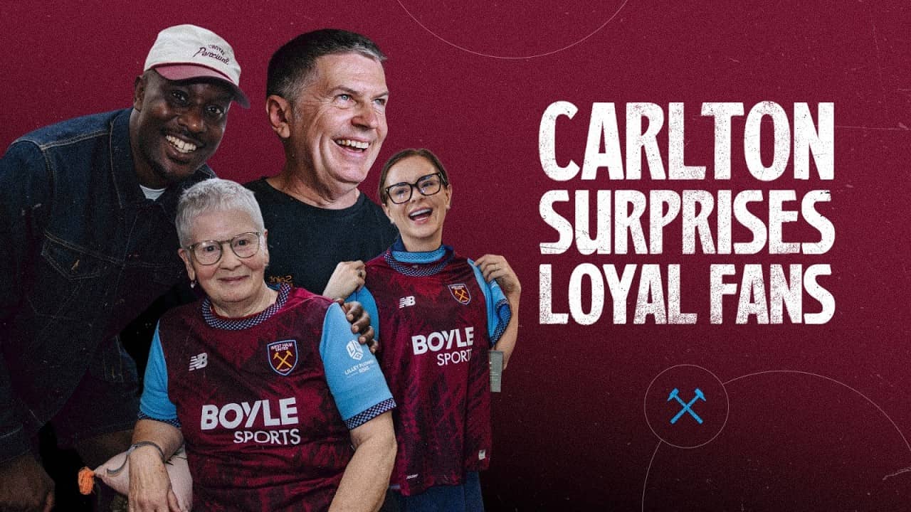 “OH MY GOD!” | Carlton Cole Surprises West Ham Fans With Exclusive New Kit! ⚒️😍