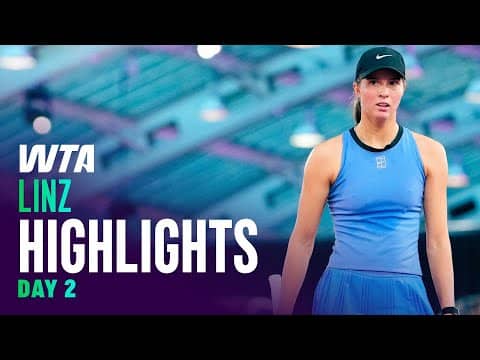 Day 2 in Linz featuring Eala, Tagger, Vekic, and more | WTA Match Highlights