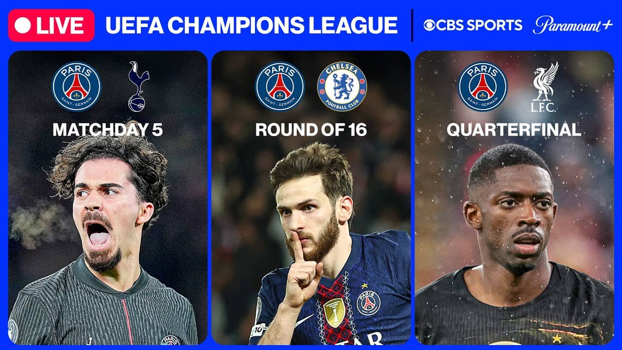 PSG ROAD TO THE SEMIFINAL | ⭐ UEFA Champions League 24/7 ⭐ | CBS Sports Golazo