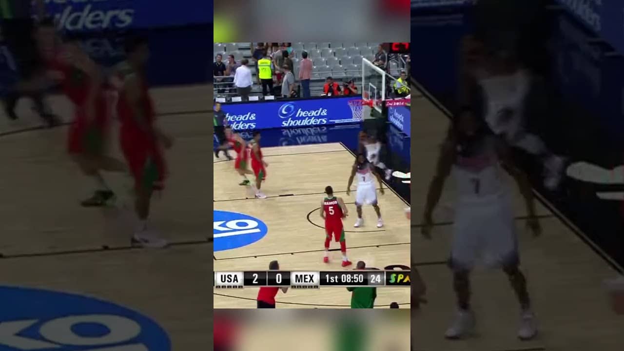 Kyrie Irving + Anthony Davis combo was insane 🤯 #FIBAWC