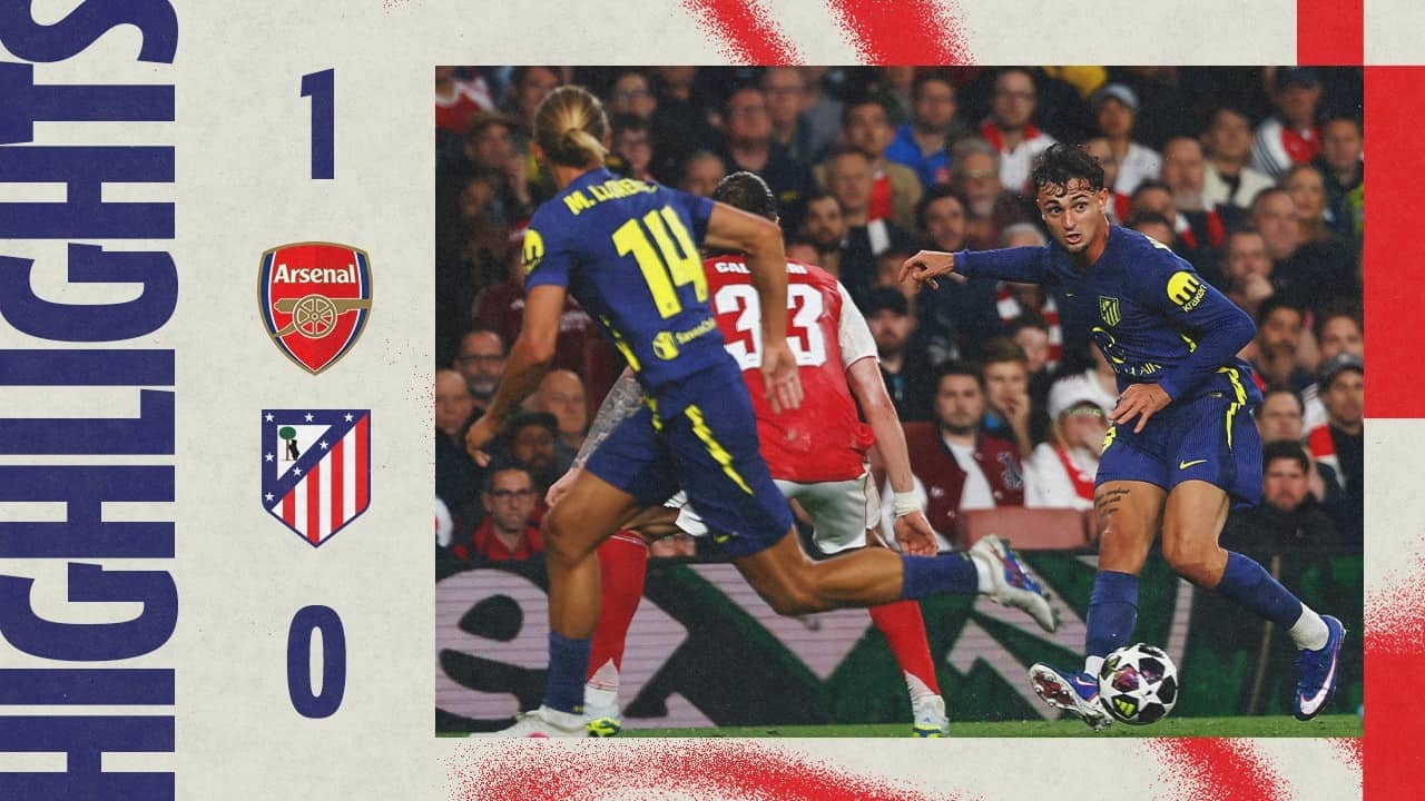 Arsenal 1-0 Atlético de Madrid | HIGHLIGHTS - 2025/26 UCL semi-finals, second leg