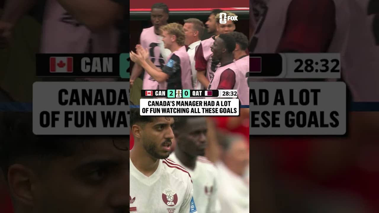 Watch Jesse Marsch react to all six Canada goals vs Qatar 🇨🇦
