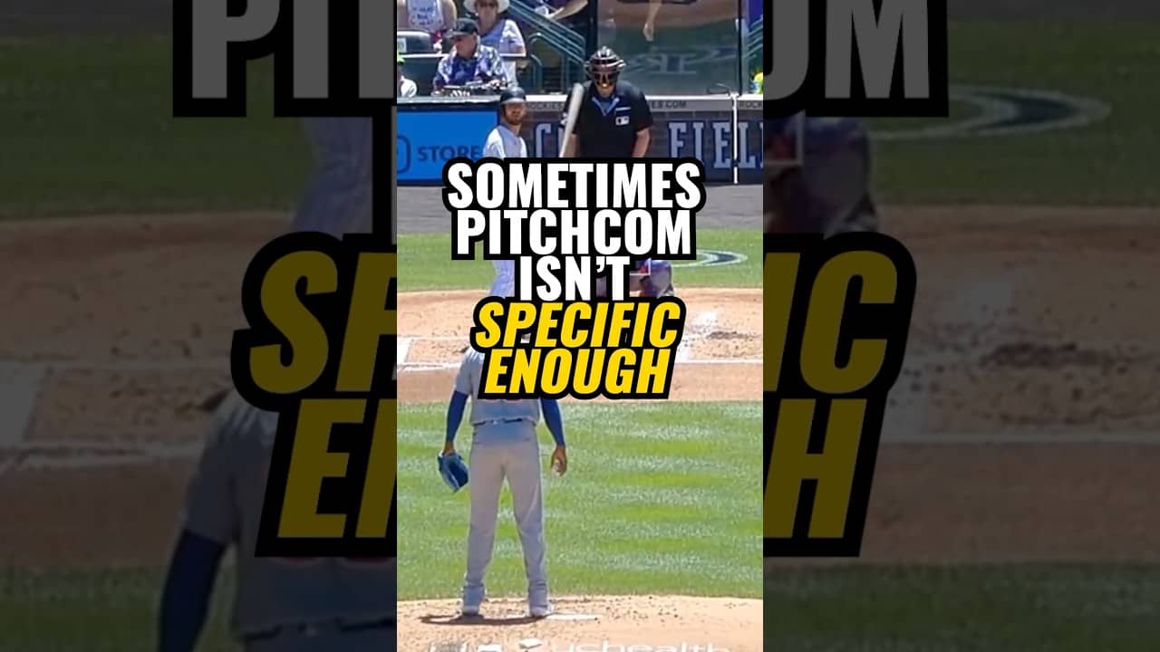 Sometimes Pitchcom isn't specific enough.