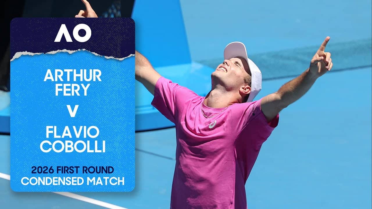 Arthur Fery v Flavio Cobolli Condensed Match | Australian Open 2026 First Round