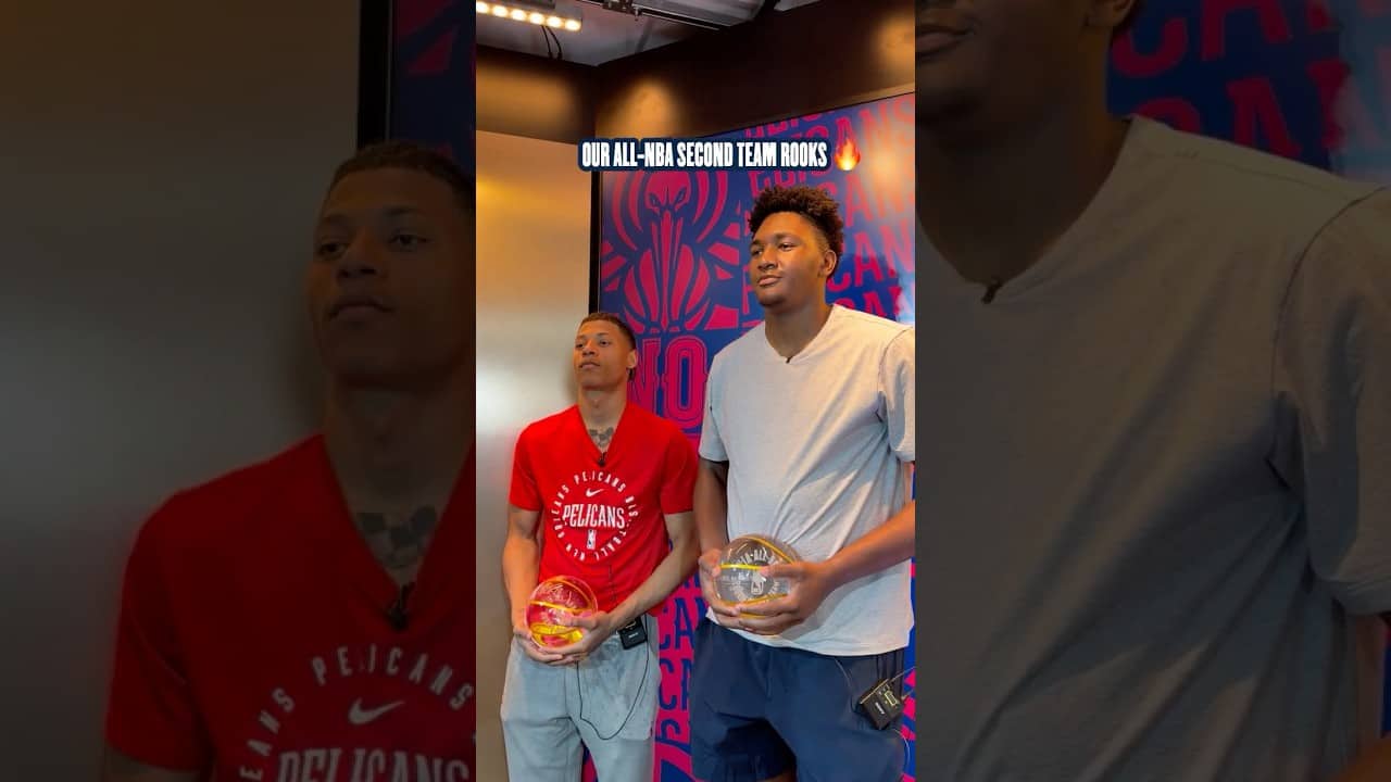 Surprising the rookies 🏆 #pelicans #nba #shorts