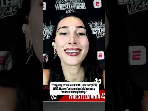 WWE Superstar Rhea Ripley has a few words for Jade Cargill ahead of Wrestle Mania 42 🏆