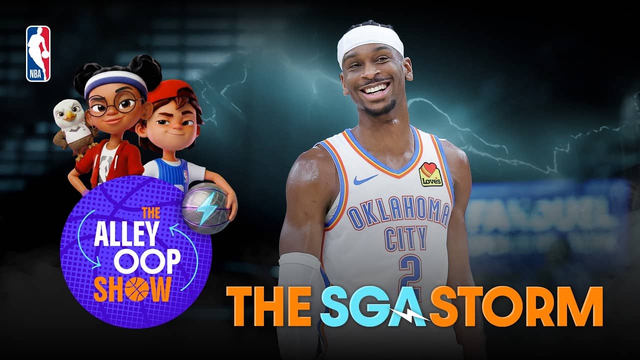 Alley & Oop Visit OKC! Learn about Shai Gilgeous-Alexander, Thunder History & More | NBA Kids Show