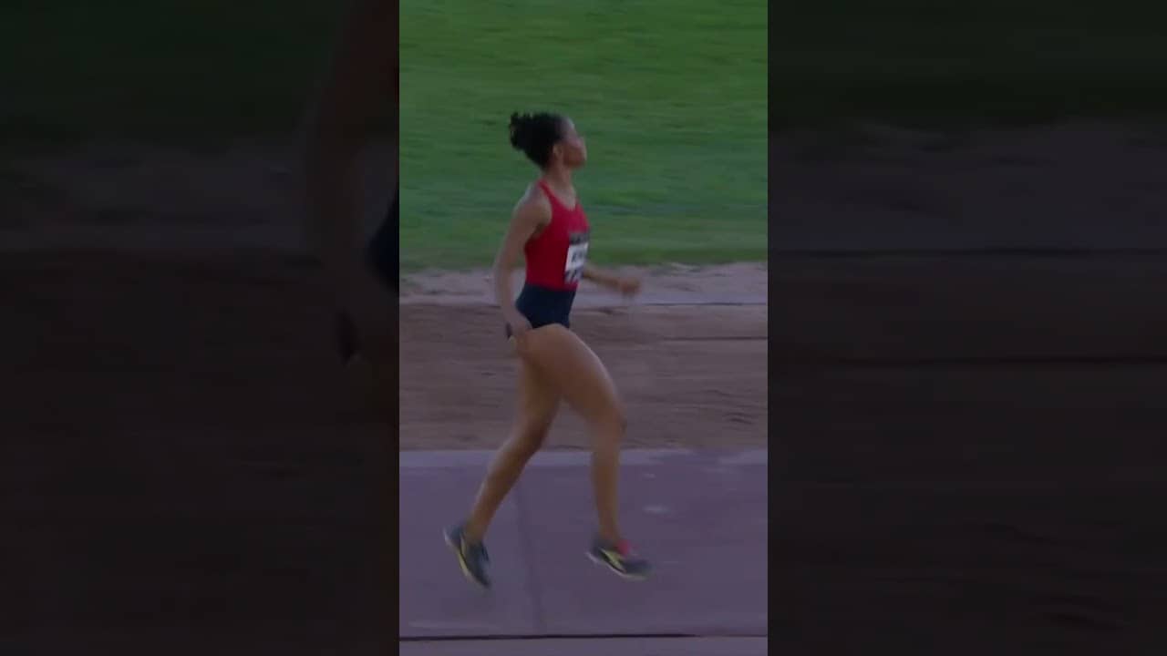MONAE' NICHOLS SOARS 🚀 6.88m to win the women's long jump at the Paavo Nurmi Games