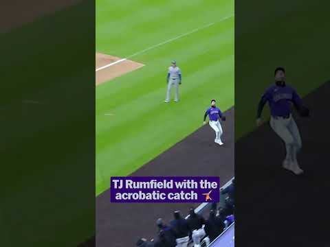 TJ Rumfield does a flip to end the inning 😮
