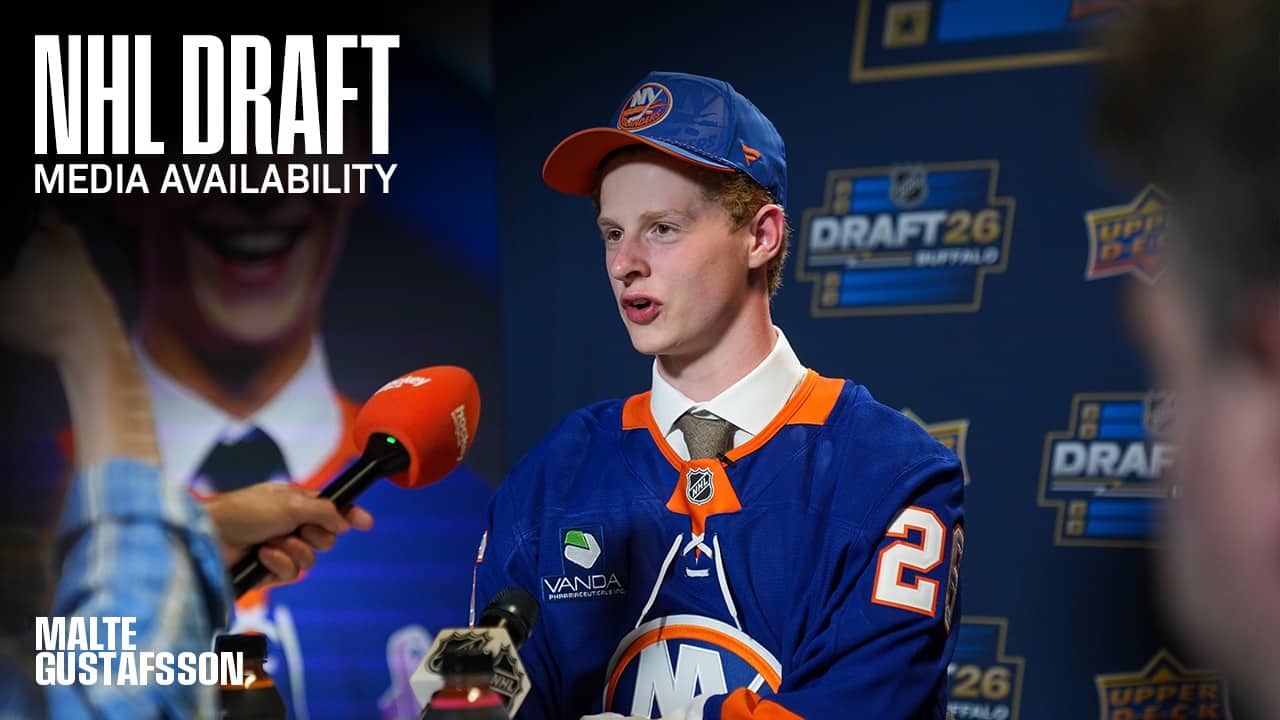 NHL Draft 2026 Media Availability | New York Islanders 13th Overall Pick Malte Gustafsson