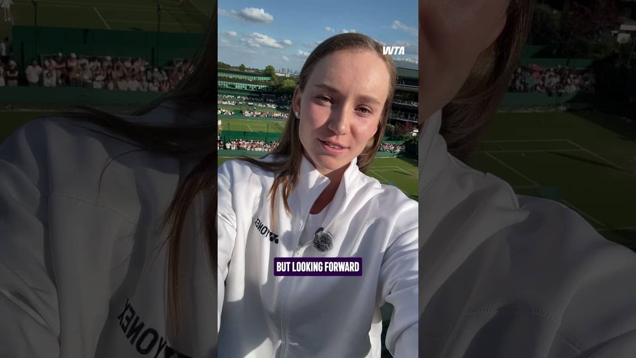 The 2022 champ is into Round 2 🙌 #Wimbledon #WTA #ElenaRybakina
