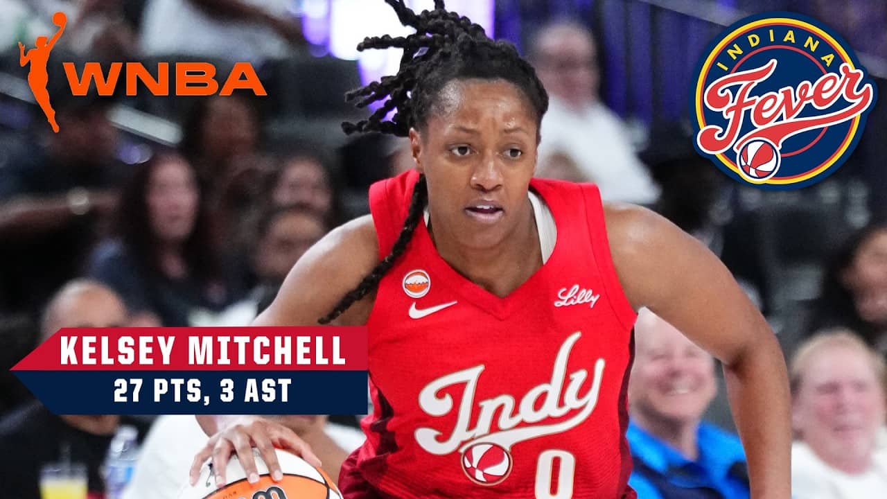 Kelsey Mitchell leads Fever to FIRST regular season win in Las Vegas | WNBA on ESPN
