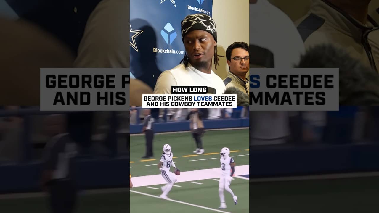George Pickens LOVES CeeDee & Cowboys Teammates 🥹