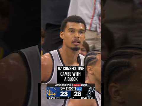 Protector of the paint 🚫 #spurs #nba #wemby 📺 NBA on Prime