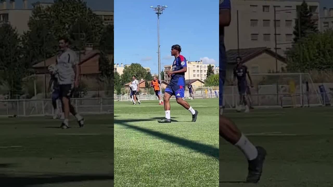 👀👊 Les premières sensations pour Julien Duranville au GOLTC #ol #olympiquelyonnais #football