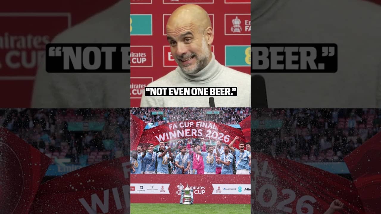 No celebrations for Man City after their FA Cup final win 😅