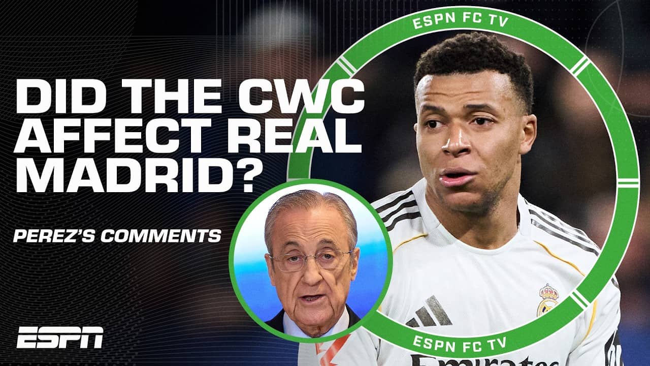 REACTION to Florentino Perez's criticism of the CWC's affecting Real Madrid's season | ESPN FC