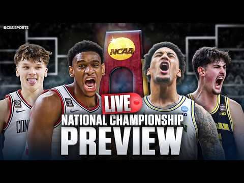 March Madness National Championship LIVE Preview 🍿🚨 | UConn vs Michigan