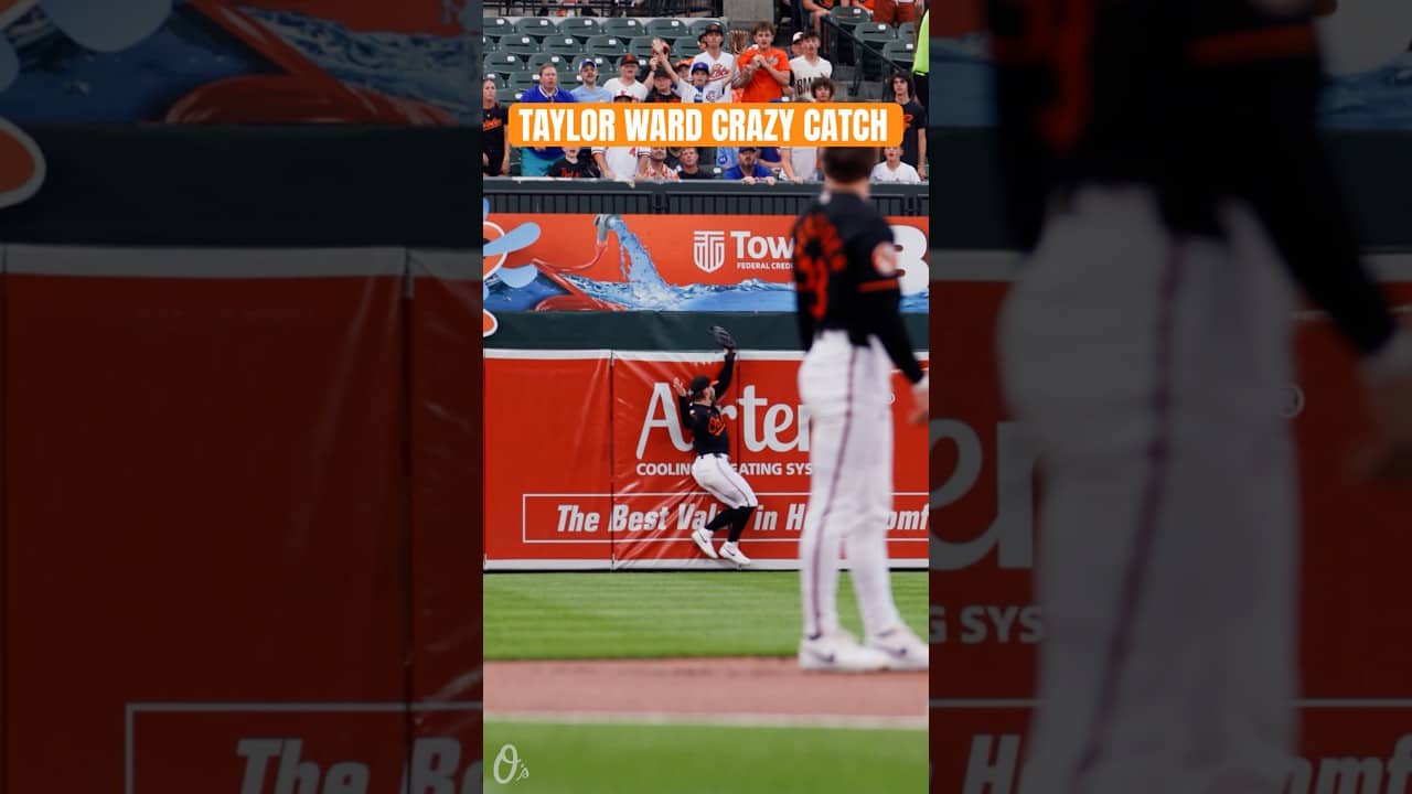 Taylor Ward with a spectacular catch at the wall! 🤯