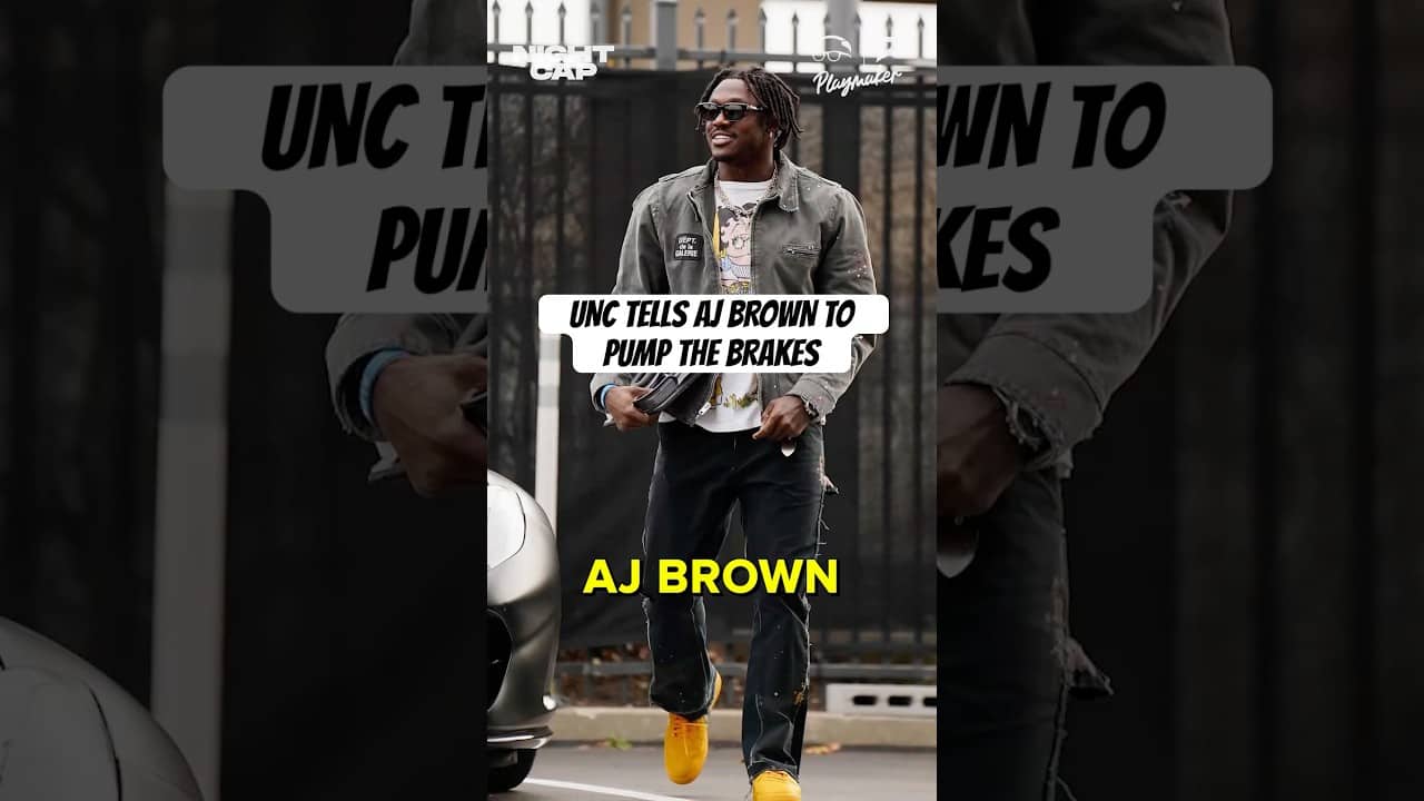 Unc tells #AJBrown to pump the brakes. Did he forget TO and DJack played for the Eagles?! #Nightcap