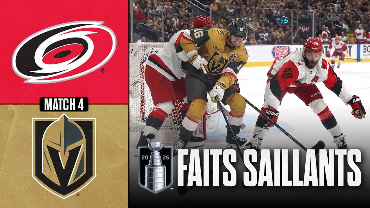 Hurricanes vs Golden Knights | Finale de la Coupe Stanley, match no 4 | Faits saillants