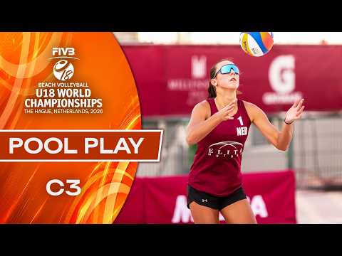 Pool Play - Court 3 | Beach U18 World Championships 2026 | The Hague