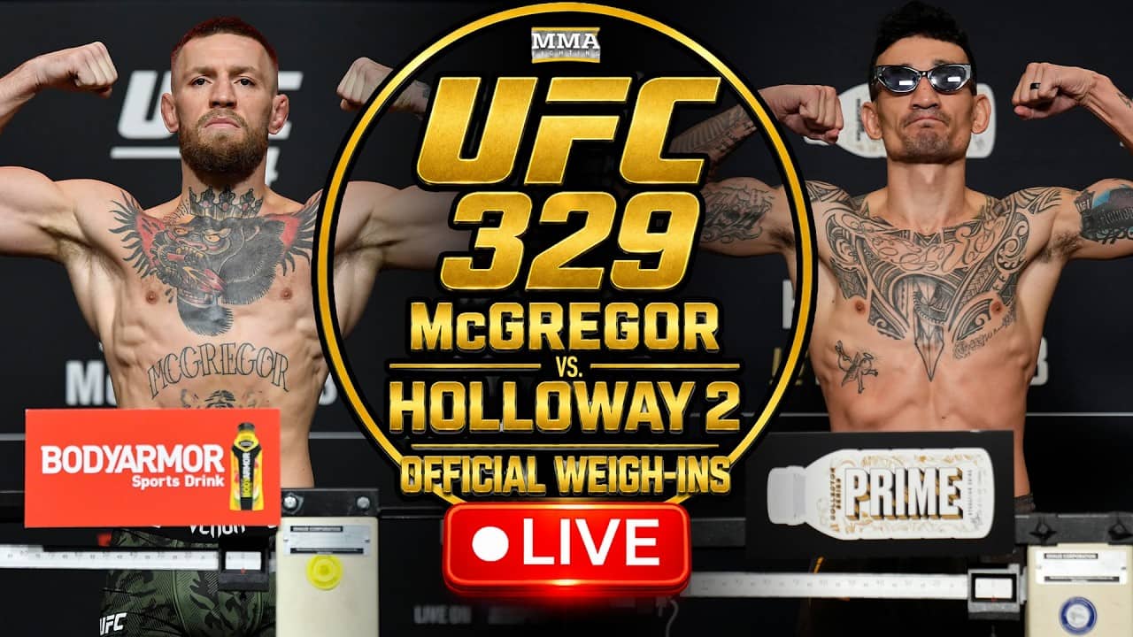 🔴 UFC 329: McGregor vs. Holloway 2 Official Weigh-In | Live Stream | MMA Fighting